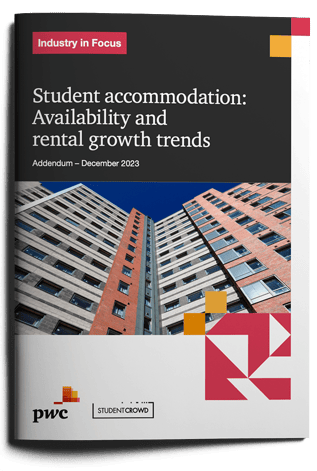 Student Accommodation: Availability and rental growth trends December 2023 Report cover