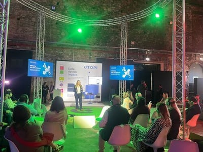 Tuely Robins, Director of Strategic Partnerships at StudentCrowd, delivering a talk at the Class Conference in Lisbon, November 2025