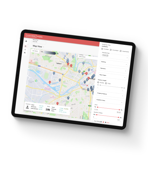 StudentCrowd Insights Tool displayed on a tablet